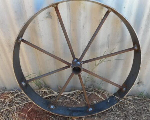 12" Decorative Steel Metal Wagon Wheel – Single