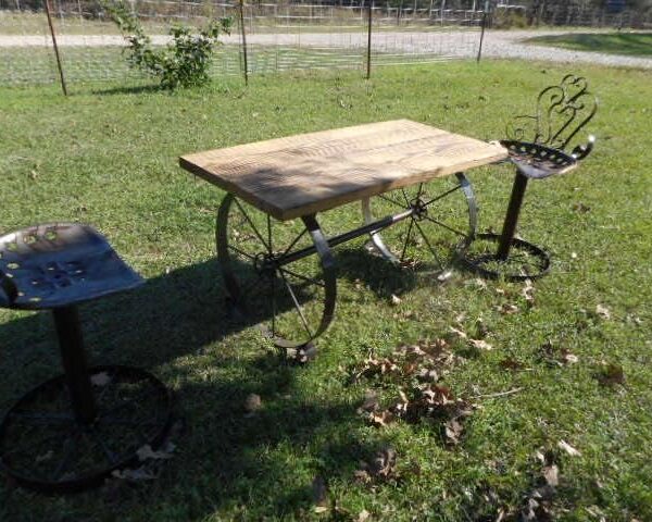 24" Decorative Steel Metal Wagon Wheel – Single