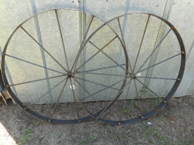 36" Decorative Steel Metal Wagon Wheel – Single